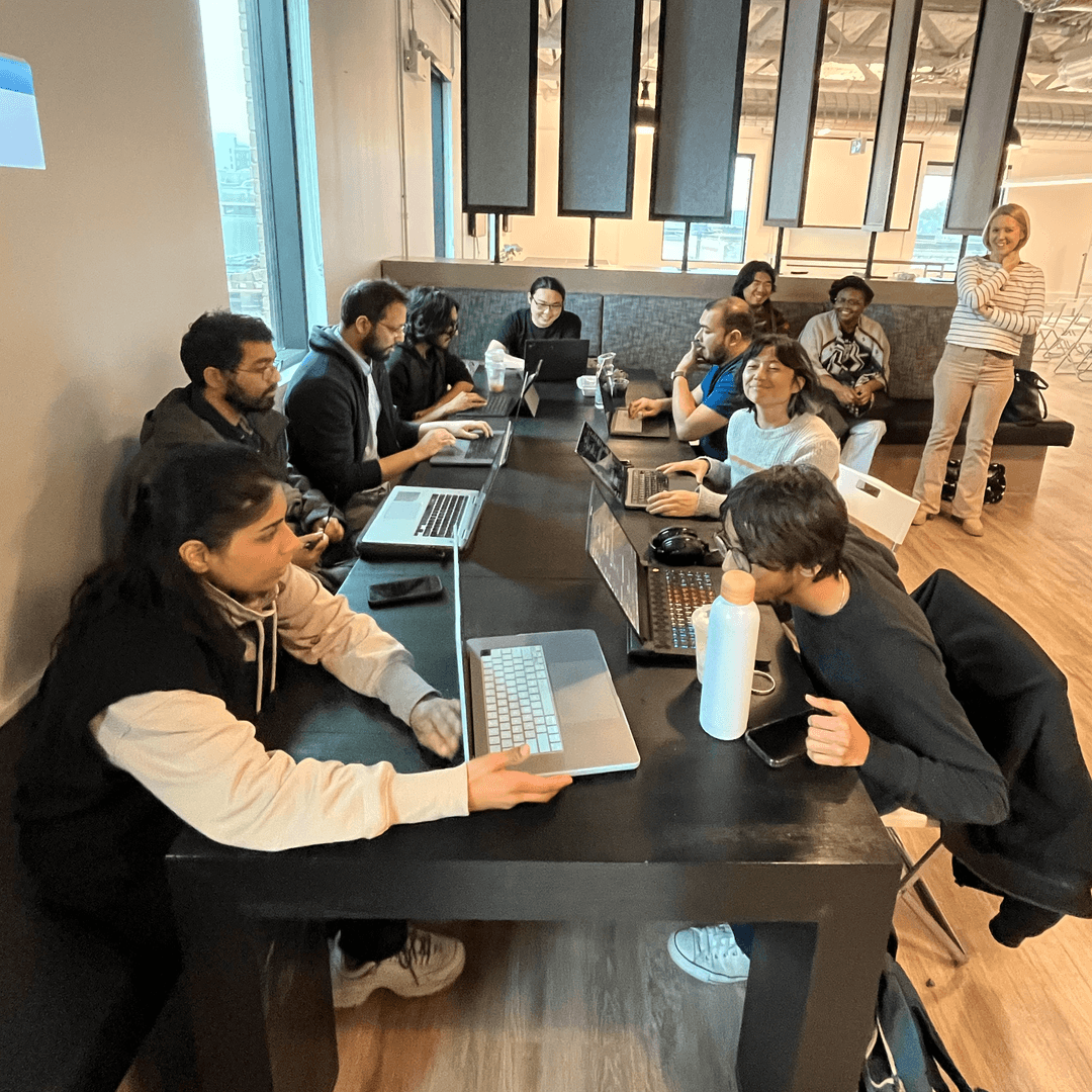 Group of volunteers at Civic Tech Waterloo Region